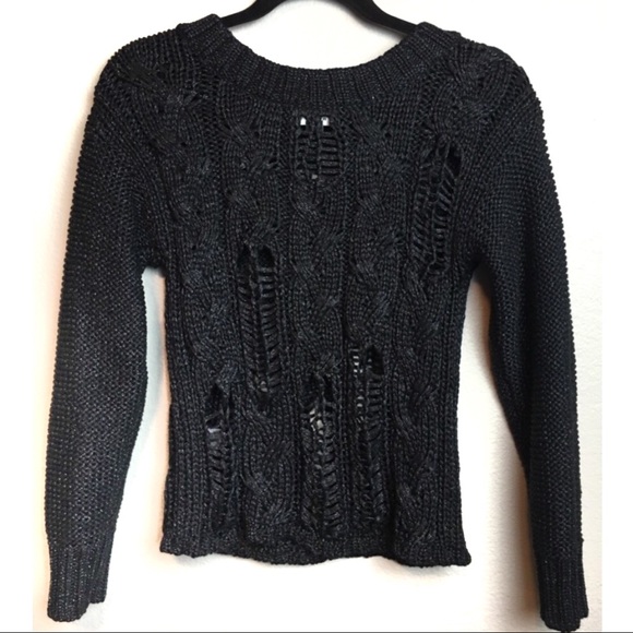 Nordstrom Trouve black sweater size small - Picture 2 of 8